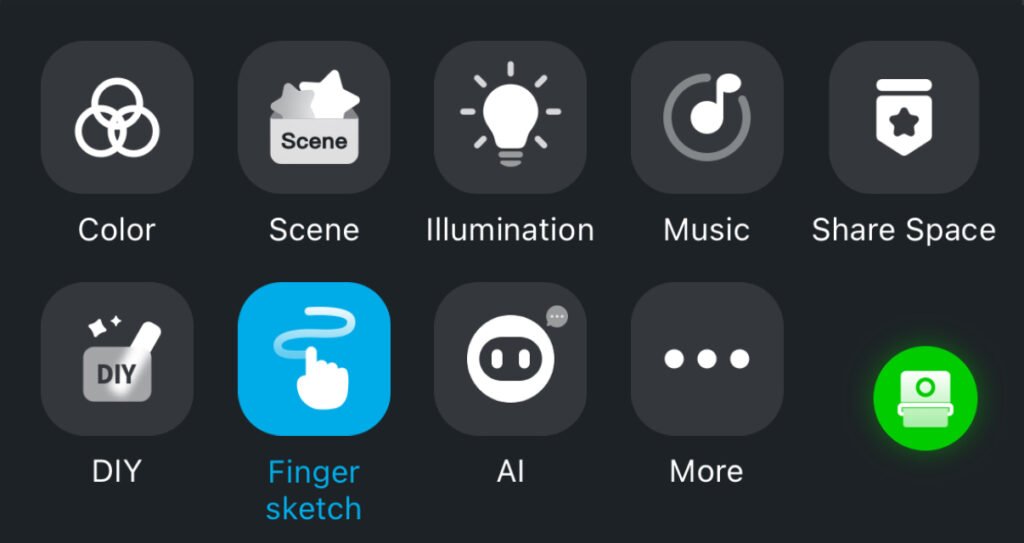 Image showing the modes for Permanent Outdoor Lights
